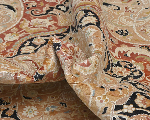 8x10 Rust Oriental Persian Style Hand Knotted Wool Area Rug