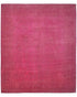 8x10 Chobi Pink Over Dye Afghan Hand Knotted Wool Area Rug
