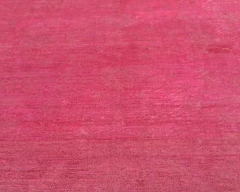 8x10 Chobi Pink Over Dye Afghan Hand Knotted Wool Area Rug