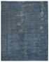 8x10 Chobi Charcoal Gray Over Dye Afghan Handmade Faded Low Pile Wool Area Rug