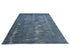 8x10 Chobi Charcoal Gray Over Dye Afghan Handmade Faded Low Pile Wool Area Rug