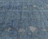 8x10 Chobi Charcoal Gray Over Dye Afghan Handmade Faded Low Pile Wool Area Rug
