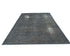 8x10 Chobi Over Dye Gray Afghan Handmade Faded Low Pile Wool Area Rug