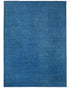 9x12 Ft Blue Over Dye Chobi Afghan Hand Knotted Wool Area Rug