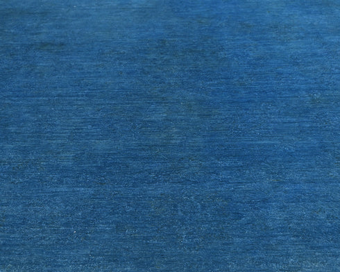 9x12 Ft Blue Over Dye Chobi Afghan Hand Knotted Wool Area Rug