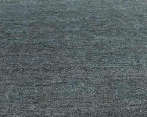 10x14 Gray Over Dye Chobi Afghan Hand Knotted Wool Area Rug