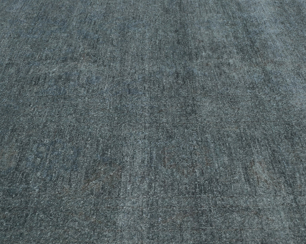 10x14 Gray Over Dye Chobi Afghan Hand Knotted Wool Area Rug