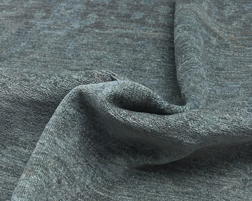 10x14 Gray Over Dye Chobi Afghan Hand Knotted Wool Area Rug