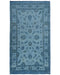 Gray 3x5 Chobi Over Dye Afghan Hand Knotted Floral High Low Wool Area Rug