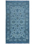 Gray 3x5 Chobi Over Dye Afghan Hand Knotted Floral High Low Wool Area Rug