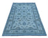Gray 3x5 Chobi Over Dye Afghan Hand Knotted Floral High Low Wool Area Rug