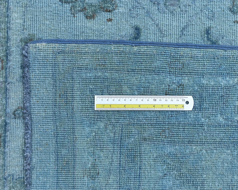 Gray 3x5 Chobi Over Dye Afghan Hand Knotted Floral High Low Wool Area Rug