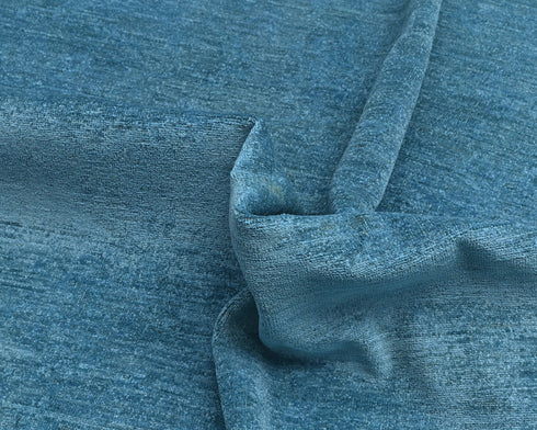 9x12 Blue Over Dye Chobi Afghan Handmade Bordered Wool Area Rug