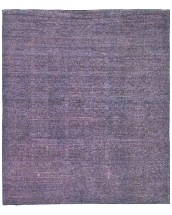 8x10 Gray Over Dye Chobi Afghan Hand Knotted Wool Area Rug