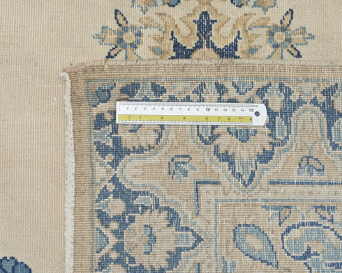 4x7 Vintage Beige Persian Style Hand Knotted Low Pile Wool Area Rug