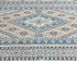 8x10 Blue Beige Kazak Afghan Hand Knotted Geometric Wool Area Rug