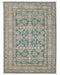 6x8 Kazak Green Afghan Hand Knotted Geometric Wool Area Rug