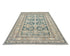 6x8 Kazak Green Afghan Hand Knotted Geometric Wool Area Rug