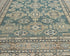 6x8 Kazak Green Afghan Hand Knotted Geometric Wool Area Rug