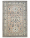6x8 Brown Kazak Afghan Hand Knotted Geometric Wool Area Rug