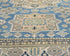 8x11 Ft Blue Kazak Afghan Hand Knotted Geometric Wool Area Rug