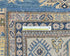 8x11 Ft Blue Kazak Afghan Hand Knotted Geometric Wool Area Rug