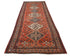 12 Ft Vintage Rust Persian Style Hand Knotted Low Pile Wool Runner Rug