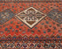 12 Ft Vintage Rust Persian Style Hand Knotted Low Pile Wool Runner Rug