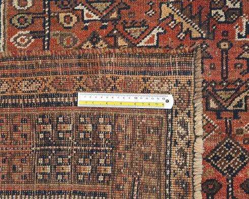 5x8 Vintage Terracotta Persian Style Hand Knotted Low Pile Wool Area Rug