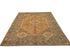 7x10 Vintage Orange Persian Style Hand Knotted Low Pile Wool Area Rug