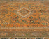 7x10 Vintage Orange Persian Style Hand Knotted Low Pile Wool Area Rug
