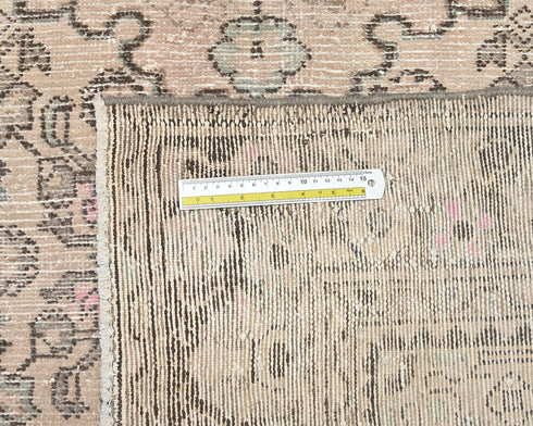 5x7 Vintage Brown Persian Style Hand Knotted Low Pile Wool Area Rug