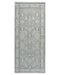 6 Ft Oushak Silver Gray Turkish Hand Knotted Traditional Soft Wool Runner Rug