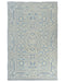 Gray Oushak 4x6 Ft Turkish Hand Knotted Traditional Soft Wool Area Rug
