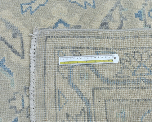 Gray Oushak 4x6 Ft Turkish Hand Knotted Traditional Soft Wool Area Rug