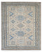6x9 Ft Kazak Brown Afghan Hand Knotted Geometric Wool Area Rug
