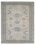 6x9 Ft Kazak Brown Afghan Hand Knotted Geometric Wool Area Rug