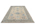6x9 Ft Kazak Brown Afghan Hand Knotted Geometric Wool Area Rug