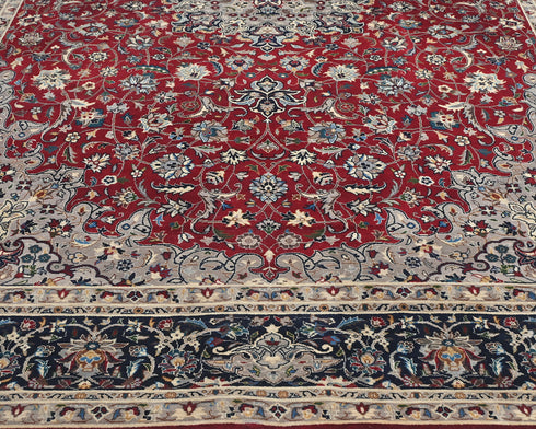 6x9 Red Oriental Persian Style Floral Hand Knotted Wool Area Rug