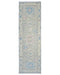 8 Ft Silver Gray Oushak Turkish Hand Knotted Traditional Soft Wool Runner Rug