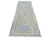 8 Ft Silver Gray Oushak Turkish Hand Knotted Traditional Soft Wool Runner Rug