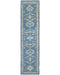 10 Ft Blue Oushak Turkish Hand Knotted Traditional Soft Wool Runner Rug