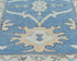 10 Ft Blue Oushak Turkish Hand Knotted Traditional Soft Wool Runner Rug