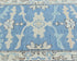 10 Ft Blue Oushak Turkish Hand Knotted Traditional Soft Wool Runner Rug