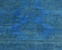 Blue 4x6 Over Dye Chobi Afghan Hand Knotted Floral Wool Area Rug