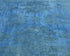 Blue 4x6 Over Dye Chobi Afghan Hand Knotted Floral Wool Area Rug