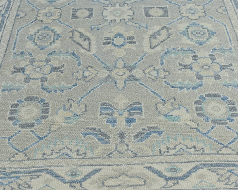 Traditional Oushak 4x6 Taupe Gray Turkish Handmade Veg Dye Wool Area Rug