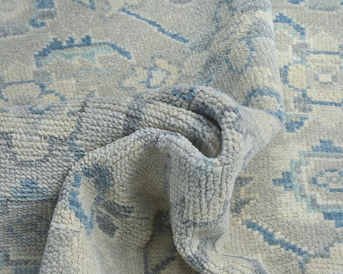 Traditional Oushak 4x6 Taupe Gray Turkish Handmade Veg Dye Wool Area Rug