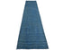 14 Ft Blue Over Dye Chobi Afghan Hand Knotted Wool Runner Rug