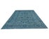 Gray 9x12 Ft Chobi Over Dye Afghan Hand Knotted Floral Wool Area Rug